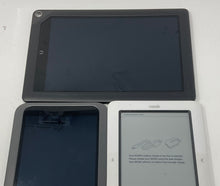 Load image into Gallery viewer, Lot Of 3 Pcs Assorted Barnes &amp; Noble Nook Android Tablets Not Tested For Parts

