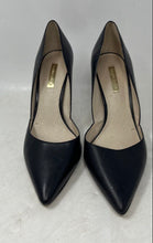 Load image into Gallery viewer, Louise Et Cie Womens Hermosah Black Leather Slip-On D'Orsay Heels Size 9W
