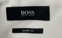Load image into Gallery viewer, Hugo Boss Mens White Sharp Fit Long Sleeve Collared Dress Shirt Size 16.5 32/33
