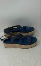 Load image into Gallery viewer, Michael Kors Womens Lynn MV24L Blue Open Toe Espadrille Sandals Size 7.5 M
