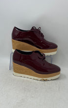 Load image into Gallery viewer, Baldi London Womens Liza Burgundy Leather Lace-Up Platform Derby Shoes Size 7.5
