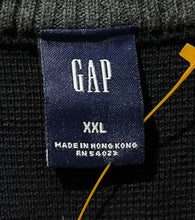 Load image into Gallery viewer, Gap Mens Navy Blue Gray Colorblock Long Sleeve Crew Neck 1/4 Zip Sweater Sz XXL
