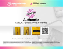 Load image into Gallery viewer, Authentic Carolina Herrera Womens Yellow Pleated Front Dress Pants Size 6

