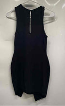 Load image into Gallery viewer, Guess Womens Black Sleeveless Front Slit Back Keyhole Mini Dress Size XS
