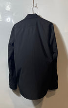 Load image into Gallery viewer, Nautica Mens Black Long Sleeve Collared Stretch Slim Fit Dress Shirt Size M
