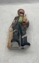 Load image into Gallery viewer, Vintage Flambro Emmett Kelly Jr Command Performance Horn Player Clown Figurines
