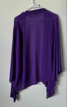 Load image into Gallery viewer, Chico's Womens Purple Open Front Stretch Pullover Cardigan Sweater Size 0
