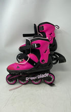 Load image into Gallery viewer, Rollerblade Kids Microblade G Pink Black Ratchet Buckle Inline Skates Size 5-8
