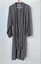 Load image into Gallery viewer, Zara Womens Black White Houndstooth Long Sleeve Midi Shirt Dress Size Small
