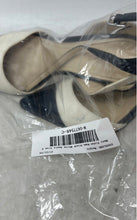 Load image into Gallery viewer, Marc Fisher Womens Black White Patent Leather Stiletto Ankle Strap Heels Size 6M
