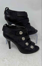 Load image into Gallery viewer, Coach Womens Brandie Black Leather Peep-Toe Ankle Booties Size 7.5B
