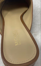 Load image into Gallery viewer, Michael Kors Womens Ashley Brown Logo Leather Slip-On Mule Flats Size 6M
