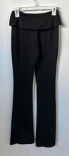 Load image into Gallery viewer, Zara Womens Black High Rise Distinctive Waist Flared Leg Trouser Pants Size S
