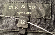 Load image into Gallery viewer, Rag &amp; Bone Womens Black Knee Length Back Zip Straight &amp; Pencil Skirt Size 12
