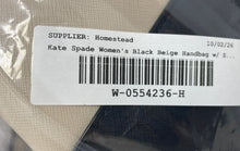 Load image into Gallery viewer, Kate Spade New York Womens Laurel Way Evangelie Black Beige Satchel Bag w/ Strap
