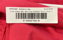 Load image into Gallery viewer, G By Guess Mens Red Long Sleeve Chest Pockets Regular Fit Button-Up Shirt Size L
