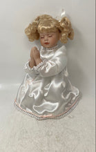 Load image into Gallery viewer, Allie Condie Porcelain Collectible Prayer Blonde Hair White Dress Doll

