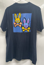 Load image into Gallery viewer, Psycho Bunny Mens Black Graphic Print Short Sleeve Pullover T-Shirt Size 5
