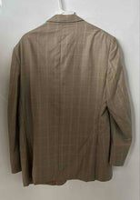 Load image into Gallery viewer, Giorgio Cavalli Mens Brown Plaid Long Sleeve Pockets Two-Button Blazer Size 42R
