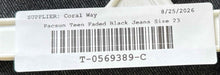 Load image into Gallery viewer, Pacsun Womens Faded Black Denim High Rise Button-Fly Skinny Leg Jeans Size 23
