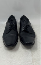 Load image into Gallery viewer, Calvin Klein Mens Bachman Black Leather Lace-Up Oxford Dress Shoes Size 12
