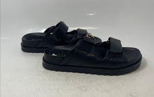 Load image into Gallery viewer, Guess Womens Fabulon Black Open Toe Hook &amp; Loop Straps Slide Sandals Size 9M
