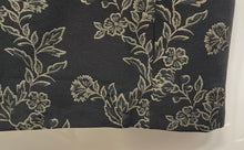 Load image into Gallery viewer, Ann Taylor Womens Black Floral Print Glitter Short Sleeve Mini Dress Size 16
