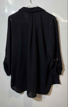 Load image into Gallery viewer, Michael Kors Womens Black Long Sleeve Pockets 1/2 Zip Blouse Top Size XL
