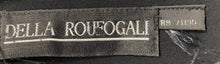 Load image into Gallery viewer, Della Roufogali Womens Black Long Sleeve Collarless Open Front Jacket Size 12
