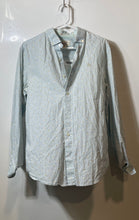 Load image into Gallery viewer, Original Penguin Mens Blue Printed Long Sleeve Collared Button-Up Shirt Size M
