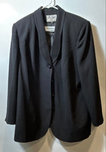 Load image into Gallery viewer, Le Suit II Womens Black Long Sleeve Shawl Lapel Four-Button Blazer Size 18W
