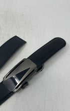 Load image into Gallery viewer, Unbranded Mens Black Leather Automatic Lock Buckle Adjustable Dress Belt Size 50
