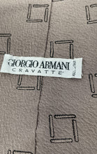 Load image into Gallery viewer, Giorgio Armani Mens Brown Keeper Loop Adjustable Pointed Tie
