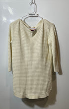 Load image into Gallery viewer, Tommy Hilfiger Womens White Cotton Boat Neck 3/4 Sleeve Pullover Sweater Size S
