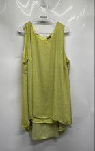 Load image into Gallery viewer, Vince Camuto Womens Lime Green Printed Sleeveless Blouse Top Size 3X
