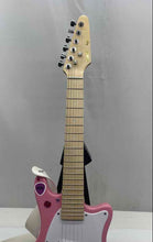 Load image into Gallery viewer, FAO Schwarz Pink Sparkle Stickers 6 String Beginner Electric Guitar Not Tested

