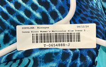 Load image into Gallery viewer, Donna Ricco Womens Multicolor Blue Printed Sleeveless Fit &amp; Flare Dress Size 14
