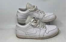 Load image into Gallery viewer, Nike Mens Air Jordan 1 Low White Low Top Lace-Up Sneakers Shoes Size 11
