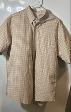 Load image into Gallery viewer, Brooks Brothers Mens Brown Plaid Print Slim Fit Non-Iron Button-Up Shirt Size XL
