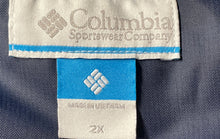 Load image into Gallery viewer, Columbia Womens Blue Long Sleeve Front Zipper Hooded Parka Jacket Size 2X
