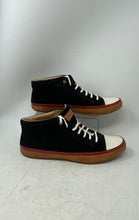 Load image into Gallery viewer, Fossil Mens Red White Black Suede Mid Top Lace-Up Sneaker Shoes Size 13
