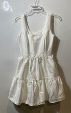 Load image into Gallery viewer, French Connection Womens White Structured Taffeta Tiered Mini Dress Sz XS w/ Tag
