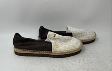 Load image into Gallery viewer, Michael Kors Womens Hastings Brown Signature Logo Espadrilles Flats Size 8
