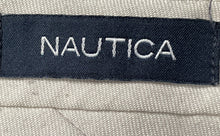 Load image into Gallery viewer, Nautica Mens Dark Blue Wool Flat Front Straight Leg Dress Pants Size 44R 38R
