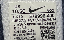 Load image into Gallery viewer, Nike Boys Air Max IVO 579996-400 Blue Leather Lace-Up Sneaker Shoes Size 10.5C
