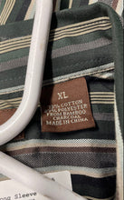 Load image into Gallery viewer, Perry Ellis Mens Multicolor Striped Long Sleeve Button-Up Shirt Size XL
