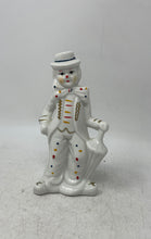 Load image into Gallery viewer, Vintage Porcelain Ceramic Hand Painted Holding An Umbrella Clown Statue Figurine
