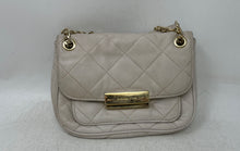 Load image into Gallery viewer, Michael Kors Womens Sloan Beige Quilted Leather Chain Strap Flap Shoulder Bag
