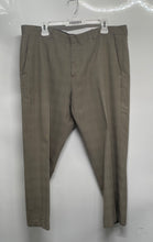 Load image into Gallery viewer, Perry Ellis Portfolio Mens Taupe Check Print Straight Leg Dress Pants Size 38x29
