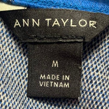 Load image into Gallery viewer, Ann Taylor Womens Blue Multi Plaid Short Sleeve Blouse Top Size Medium
